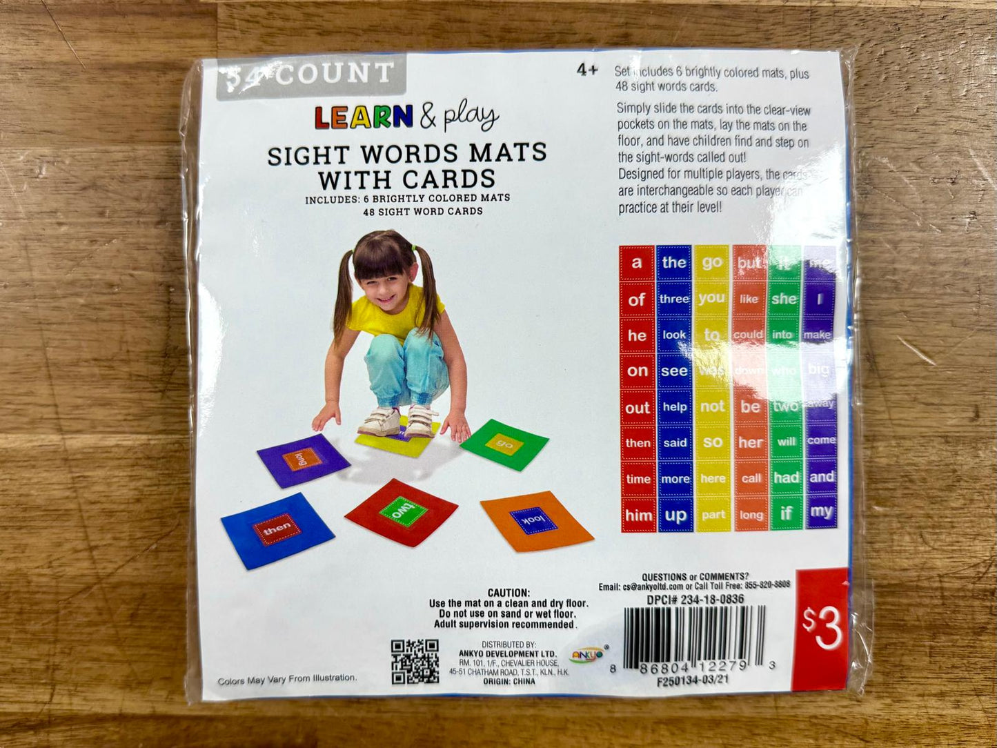 Learn & Play Sight Words Mats with Cards (NEW)