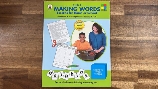grade 3, making words, lessons for home or school, Carson-Dellosa Publishing Company