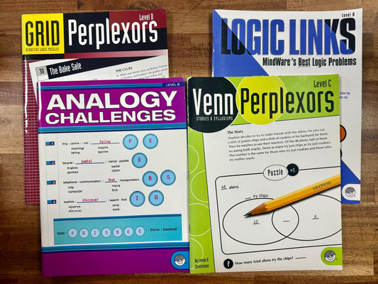 Mindware LOT of 4 Challenge Workbooks