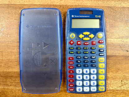 Texas Instruments TI-15 Explorer Elementary Calculator w Cover