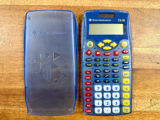 Texas Instruments TI-15 Explorer Elementary Calculator w Cover