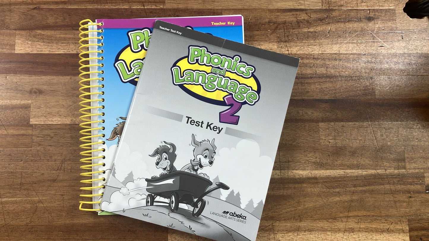 Abeka Phonics & Lang 2 TestKey & TcrhKey