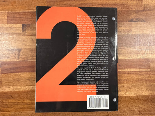 Shurley English Homeschooling Level 2 Teacher Manual w/ CD