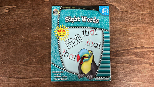 Teacher Created Resources, Ready Set Learn Sight Words, grades K-1