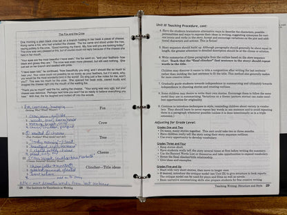 Teaching Writing Structure & Style Seminar Workbook - Acceptable