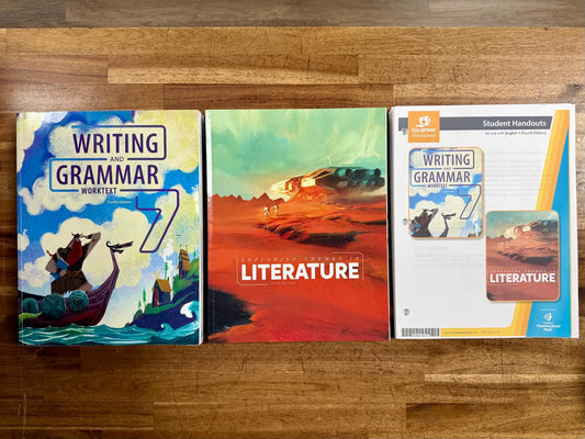 BJU Writing & Grammar 4th Ed & Literature 5th Ed Set - Good