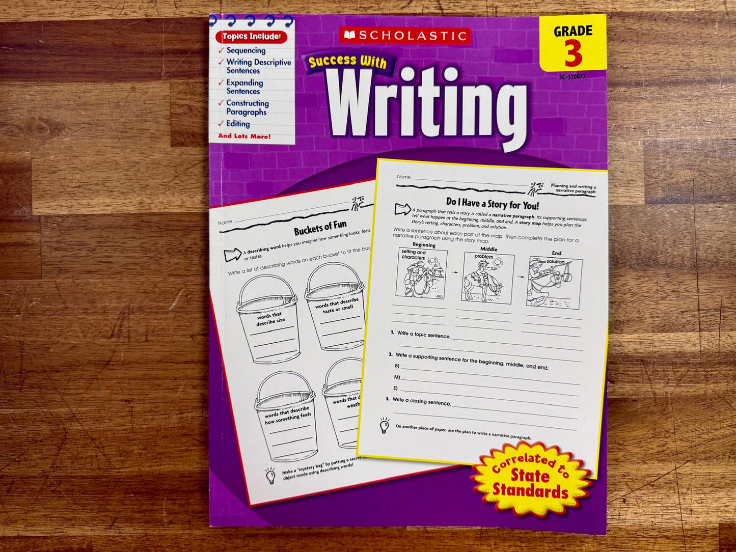 Scholastic Success With Writing: Grade 3 Workbook - VG