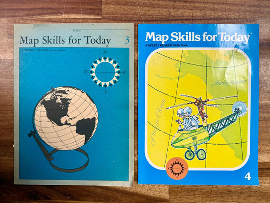 Map Skills for Today Lot: Gr 3 Practice Book & Gr 4 Skill Book