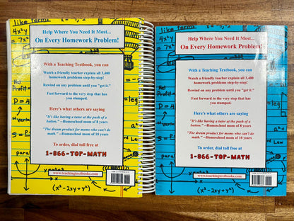 Teaching Textbook Algebra 1 Complete Set - Good