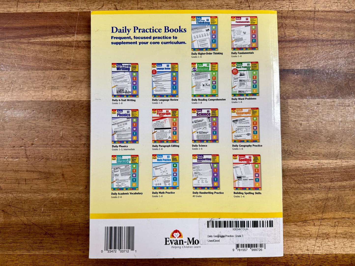 Evan-Moor Daily Geography Practice Grade 3 - Acceptable