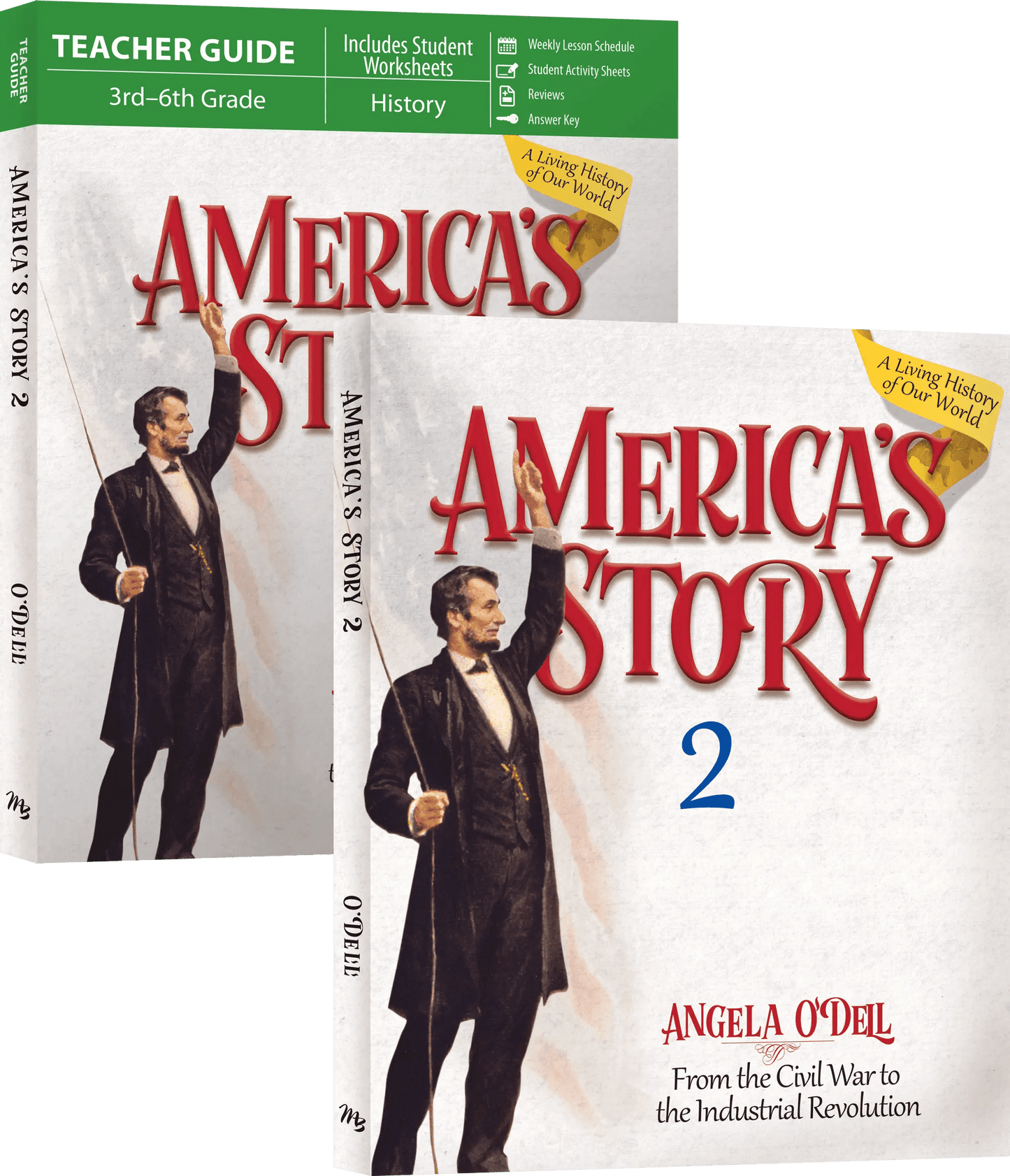Master Books America's Story 2 SET | Teacher Guide & Textbook (Condition - GOOD)