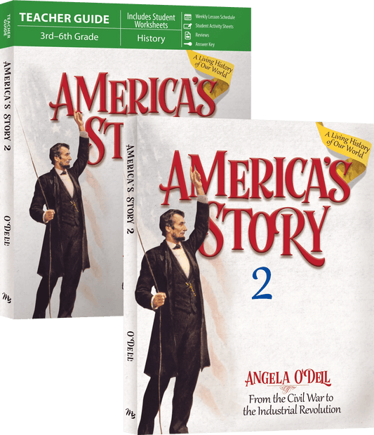 Master Books America's Story 2 SET | Teacher Guide & Textbook (Condition - GOOD)