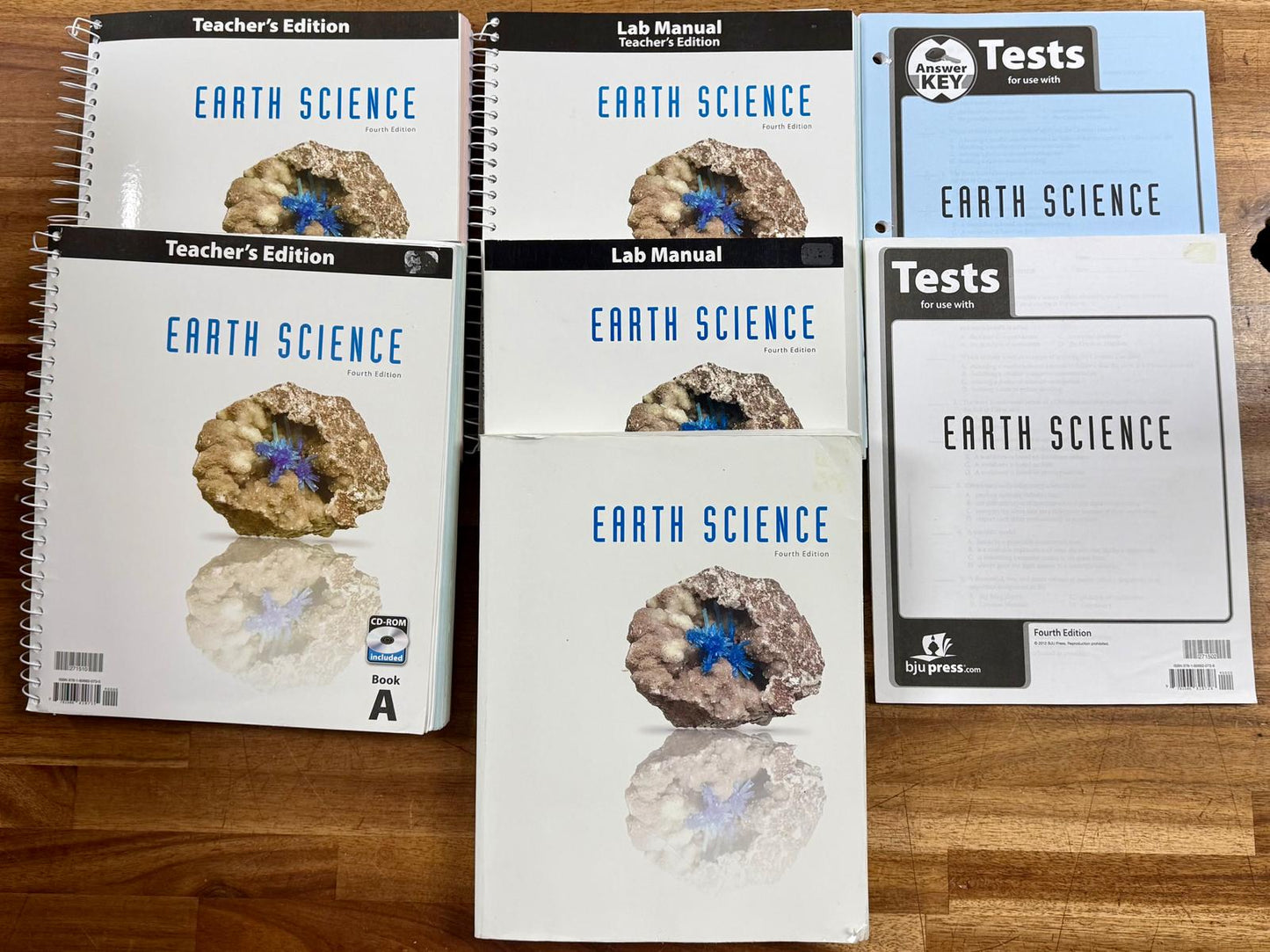 BJU Earth Science 4th Ed Complete Set - mostly good & clean