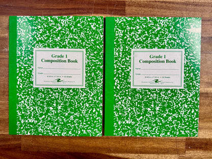 Grade 1 Composition Books LOT of 2