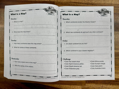 Evan-Moor Daily Geography Practice Grade 3 - Acceptable