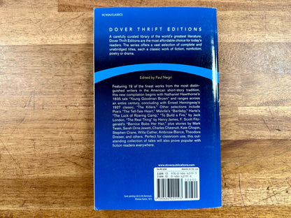 Great American Short Stories (Dover Thrift Editions) - VG