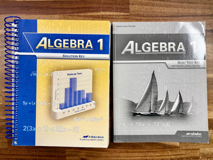 Abeka Algebra I - 2016 Traditional Math Series SET of 4