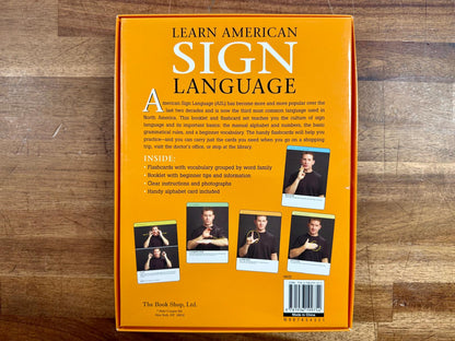 Learn American Sign Language (CARDS Only - No Book)
