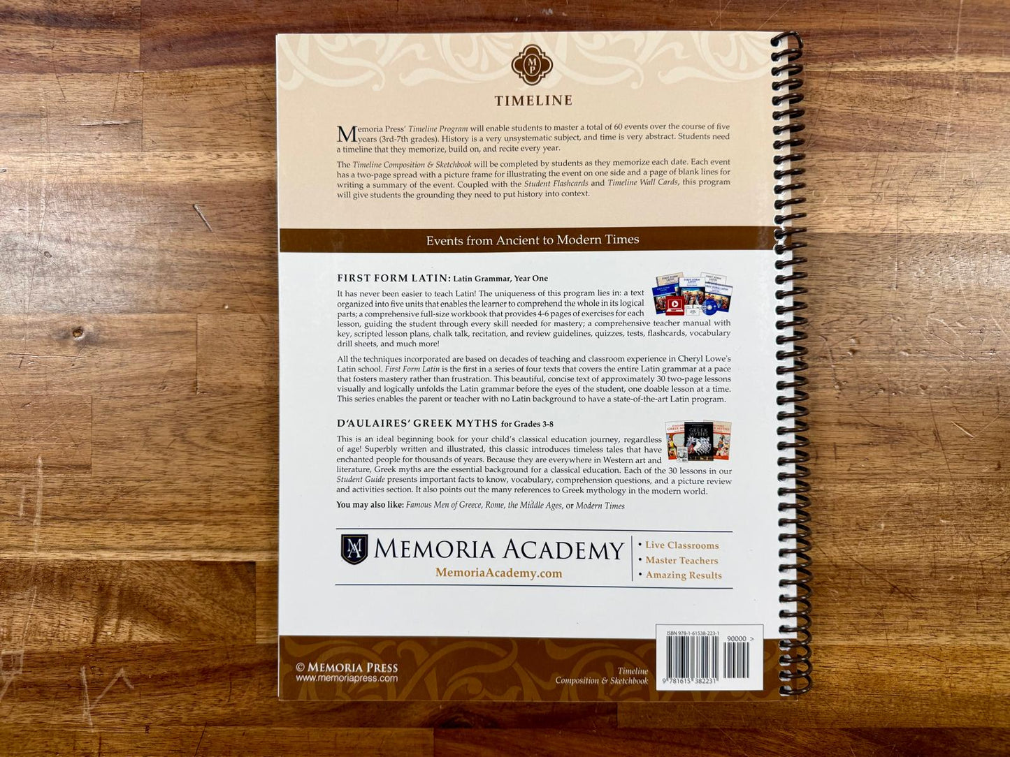 MP Timeline Events from Anc to Mod Times Comp & Skch, VG