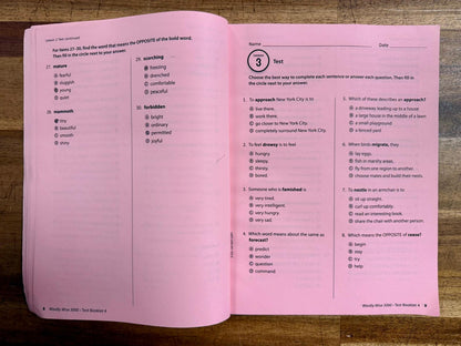 Wordly Wise 3000 Book 4 Test Booklet 4th Ed - Acceptable