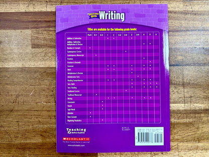 Scholastic Success With Writing: Grade 3 Workbook - VG