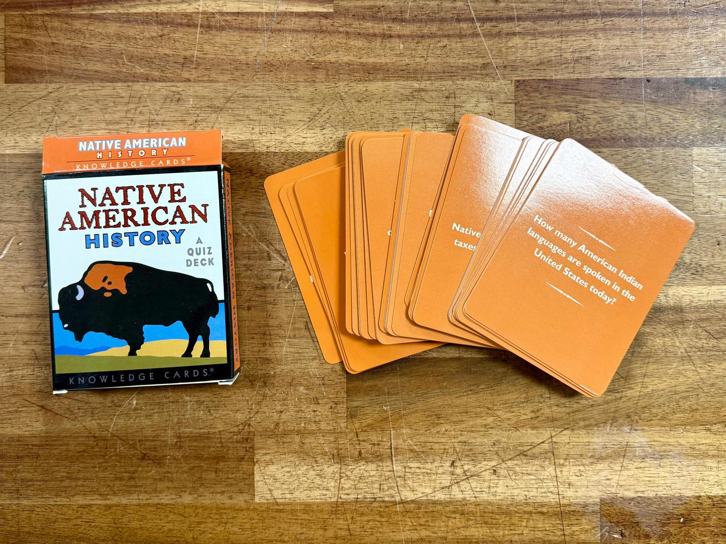 Native American History Knowledge Cards Deck - Very Good