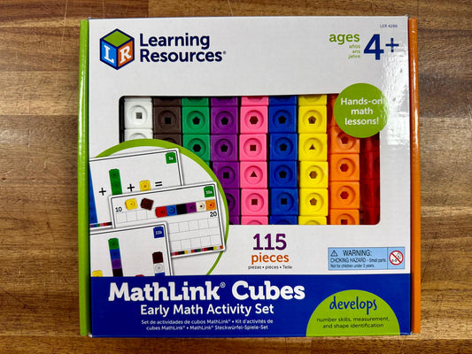 Learning Resources MathLink Cubes 115 pcs - Like New