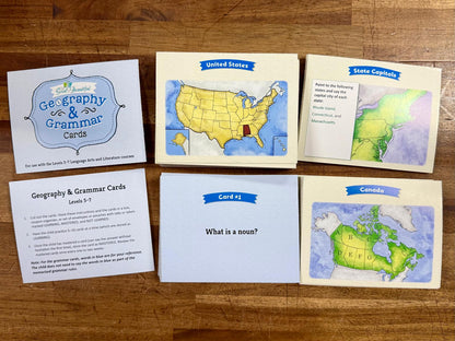 TGTB Geography & Grammar Cards Grades 5-7 - Good