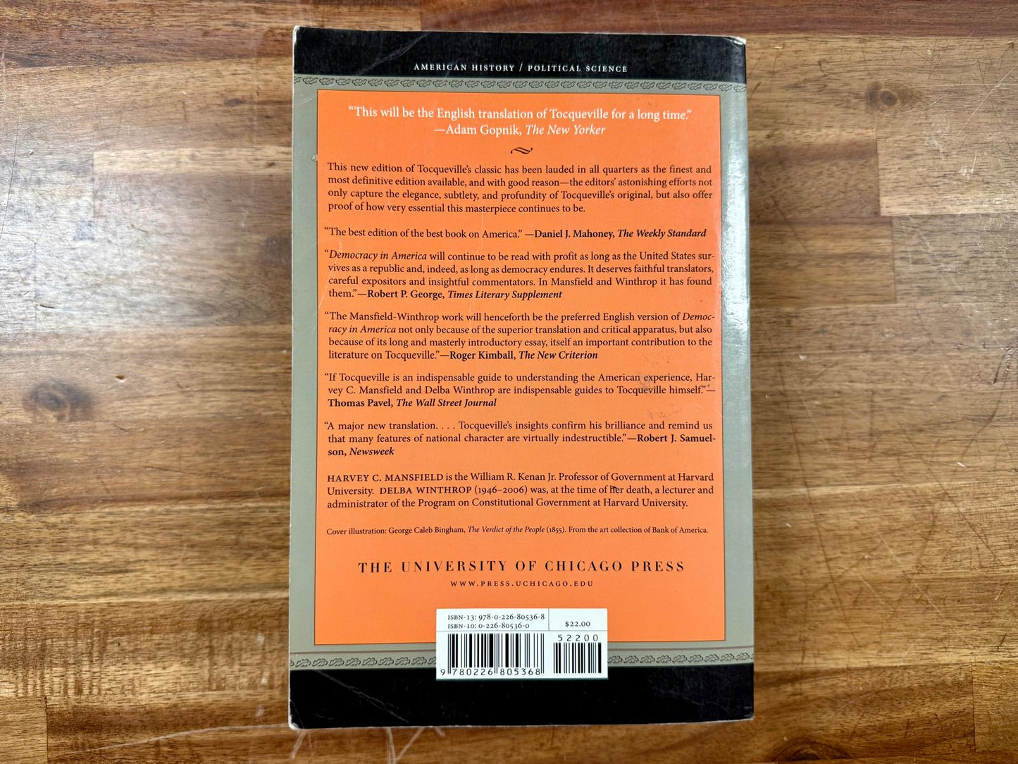 Democracy in America - Alexis de Tocqueville, Good