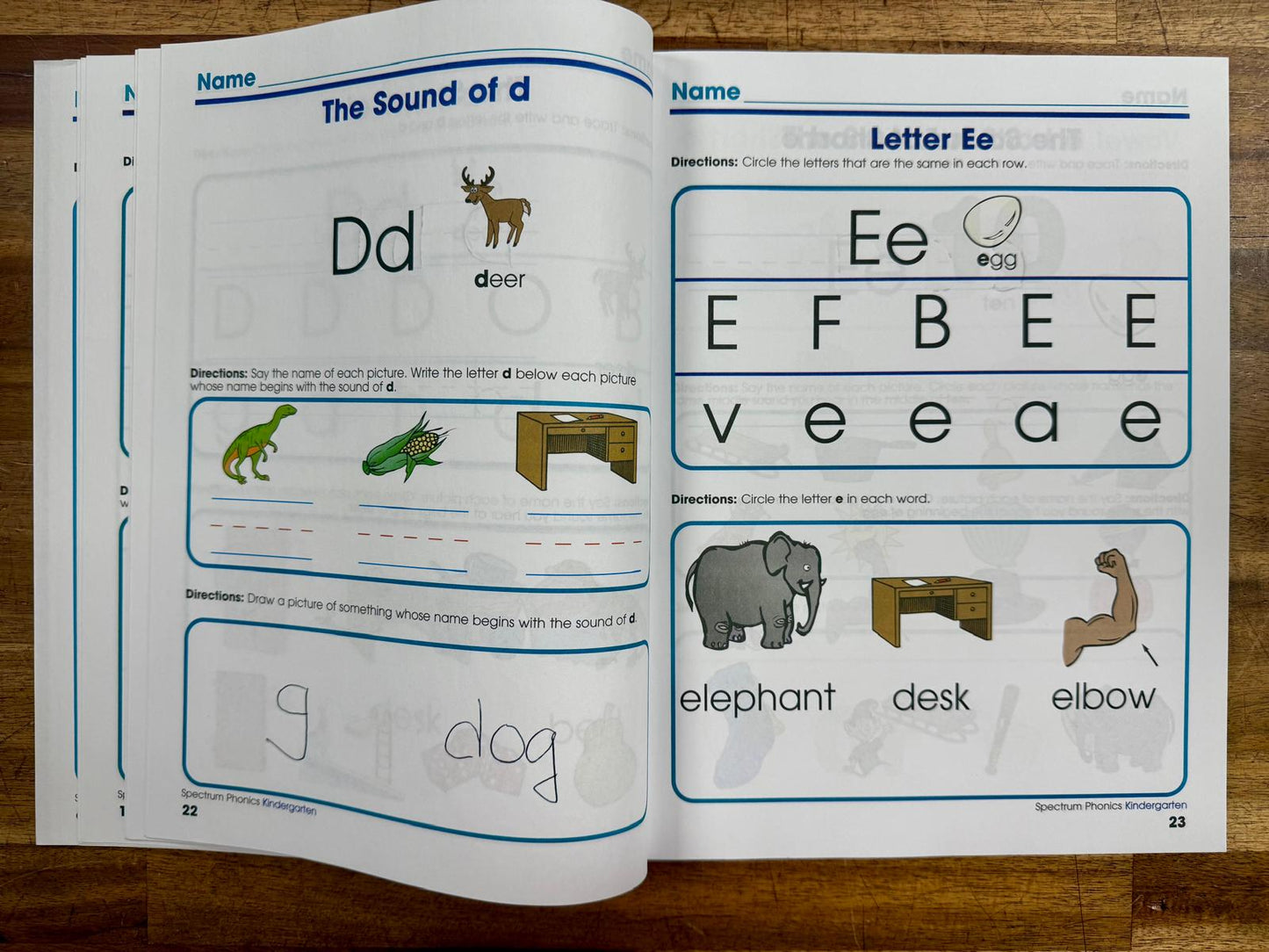 Spectrum Kindergarten Phonics Workbook, Ages 5-6