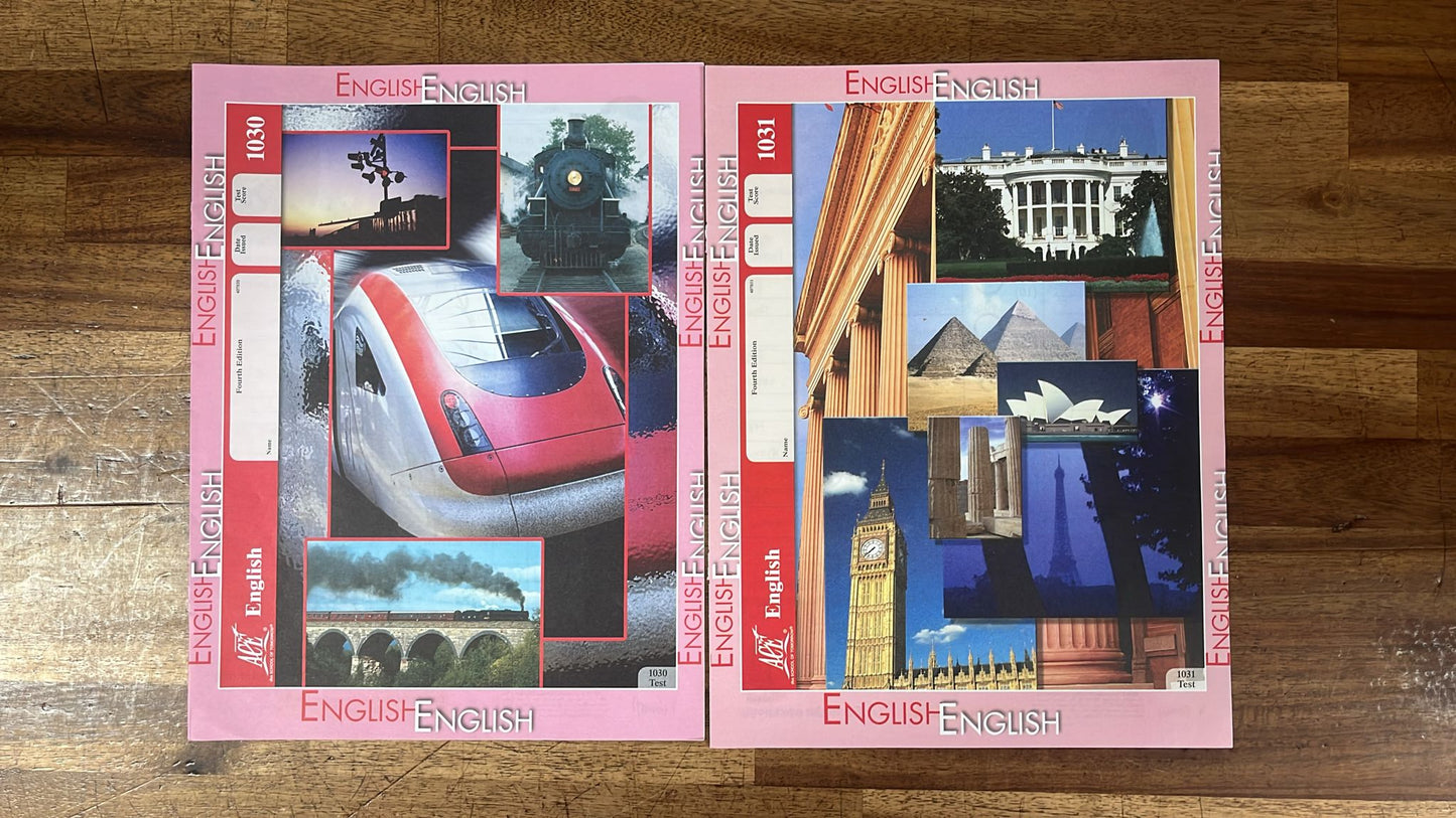 ACE School of Tomorrow English Tests 1028-1035 4th Ed