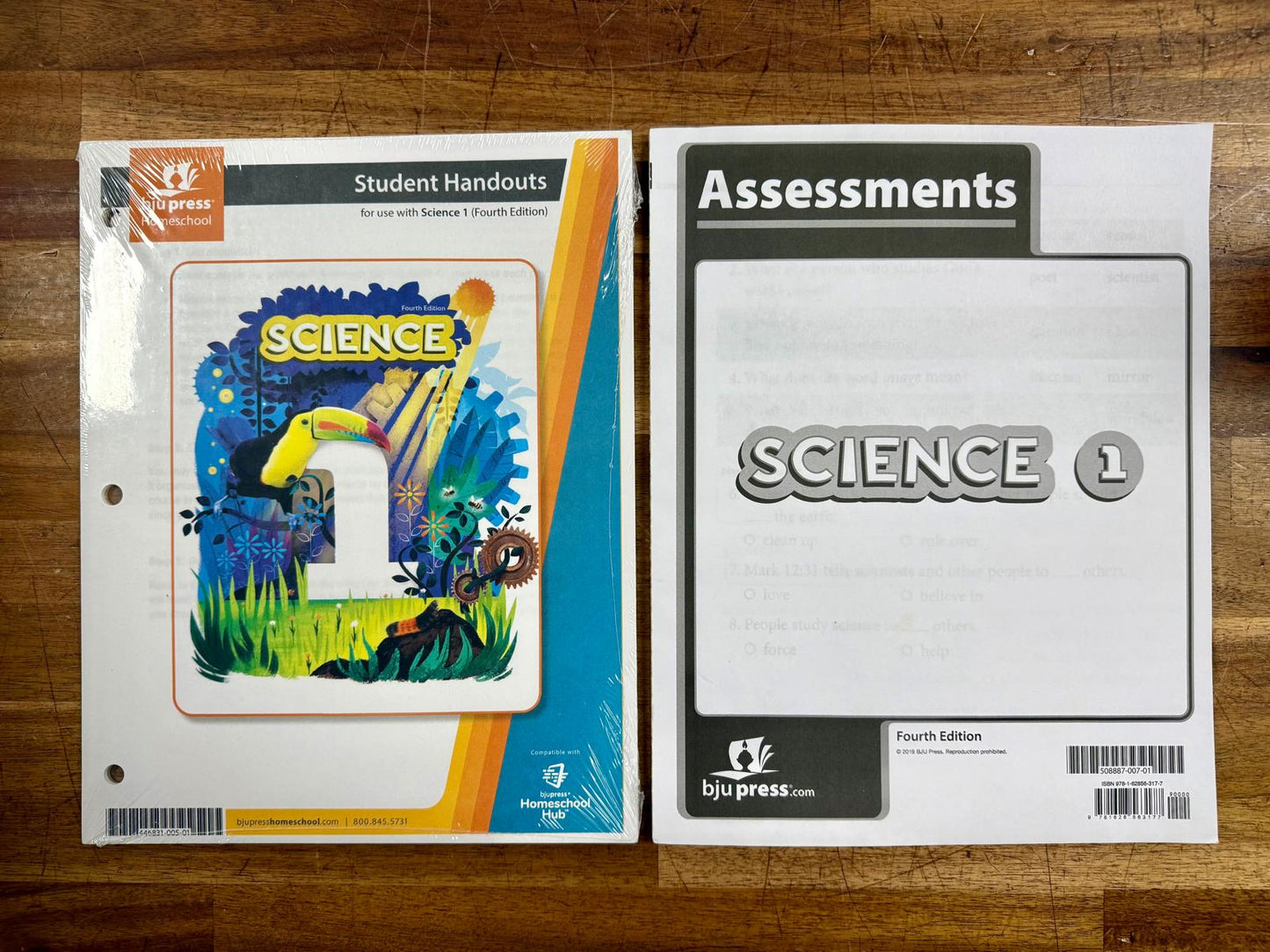 BJU Science 1 Fourth Ed Set of 4 - Like New