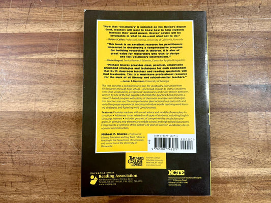 The Vocabulary Book - Learning & Instruction