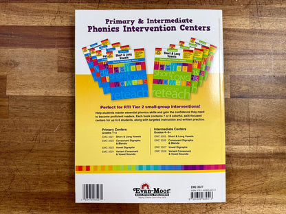 Phonics Intervention Centers: Vowel Digraphs Grades 4-6+ VG