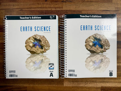 BJU Earth Science 4th Ed Complete Set - mostly good & clean