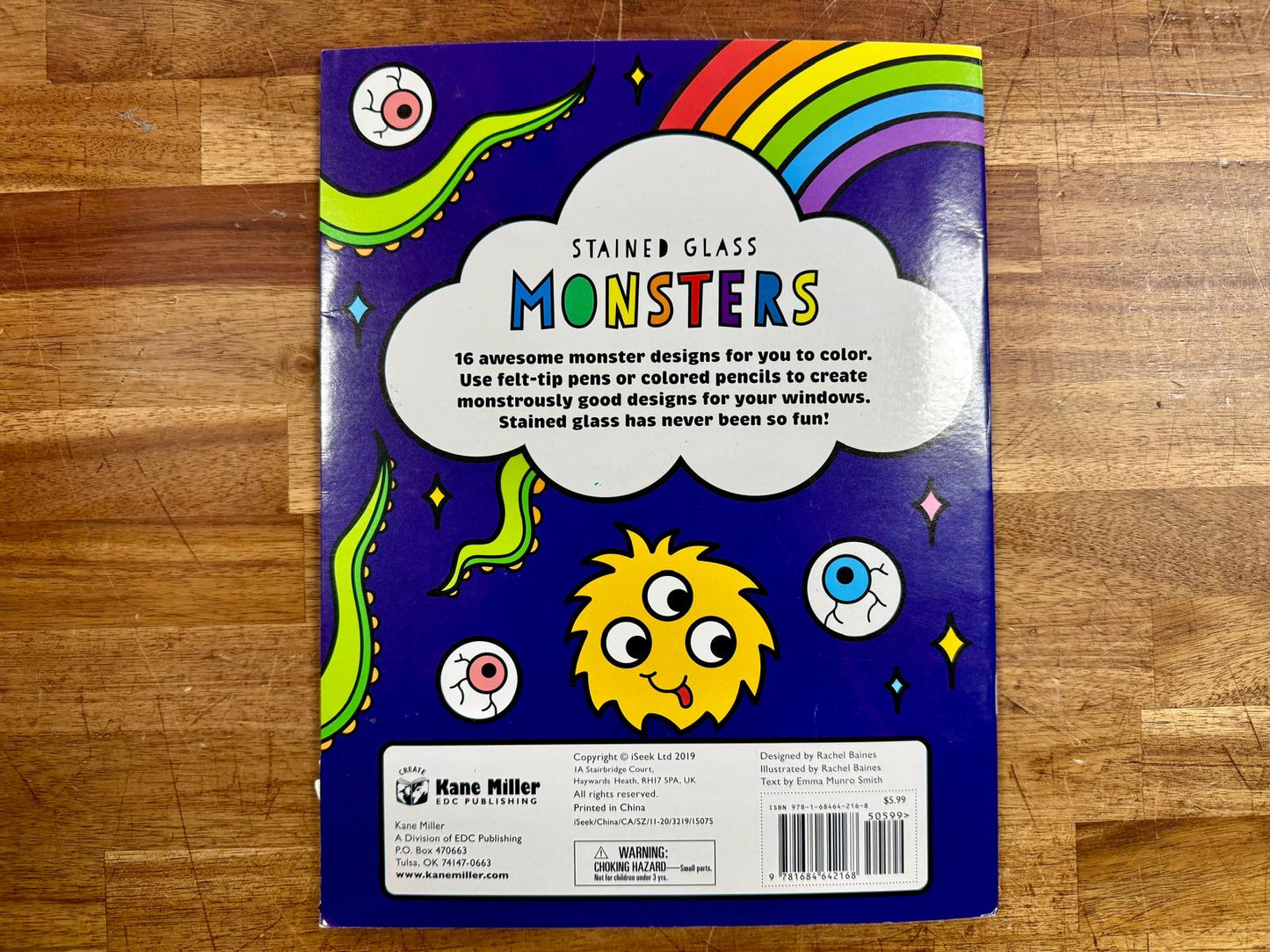 Stained Glass Coloring Monsters (Color & Create) - Good
