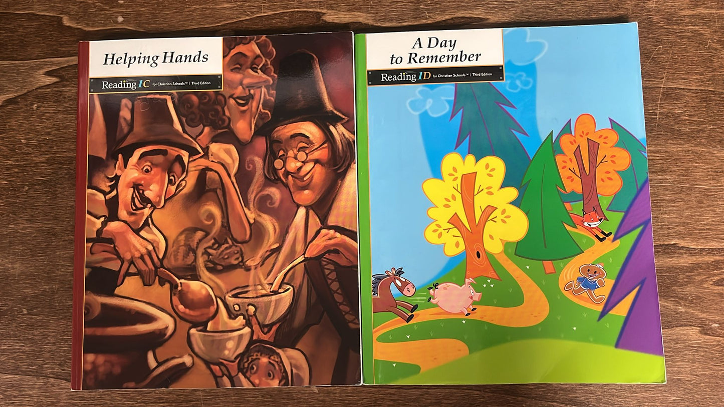 BJU Readers Level 1 A-F (LOT of 6)