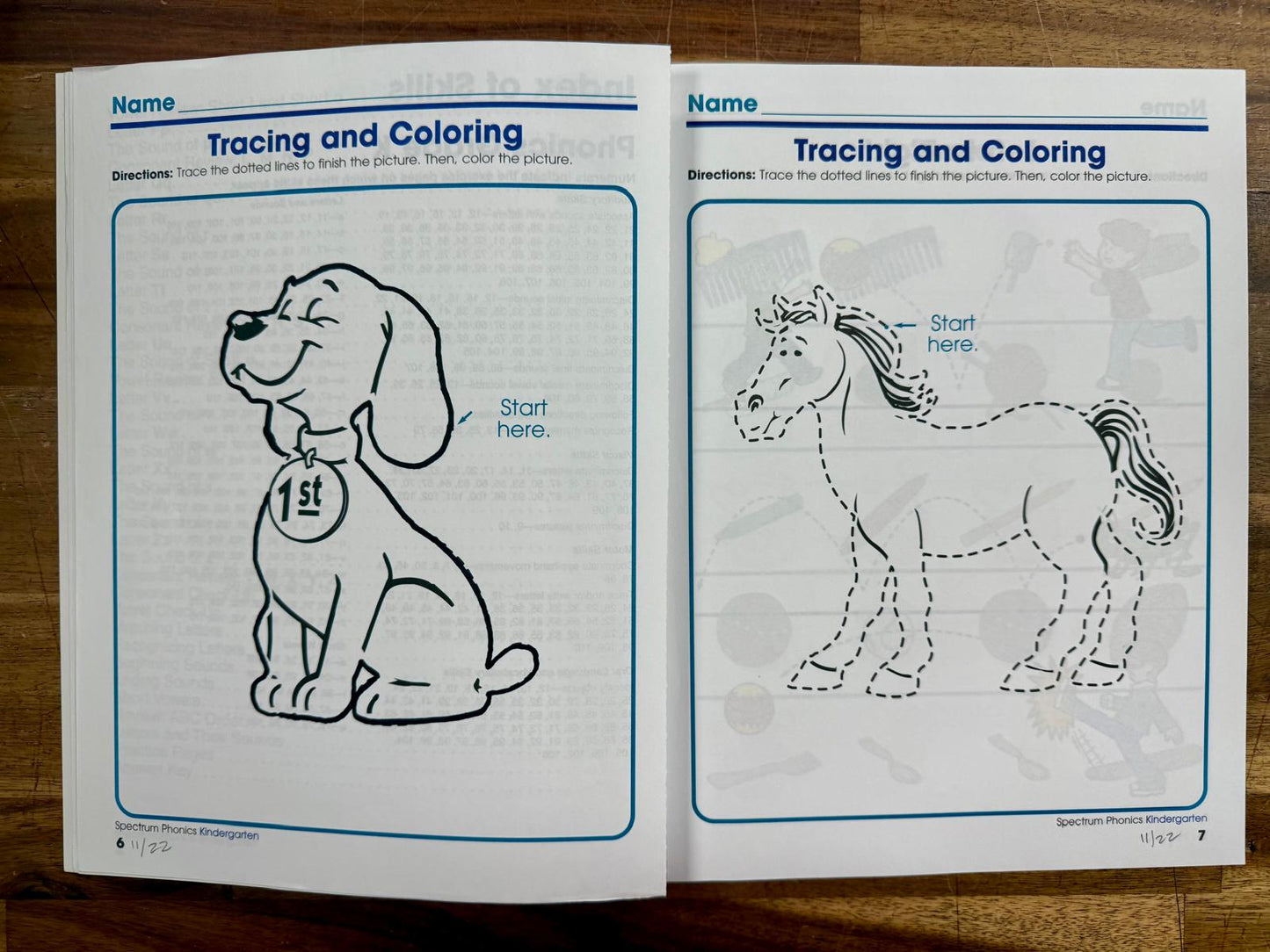 Spectrum Kindergarten Phonics Workbook, Ages 5-6