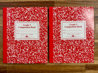 Grade 3 Composition Books LOT of 2