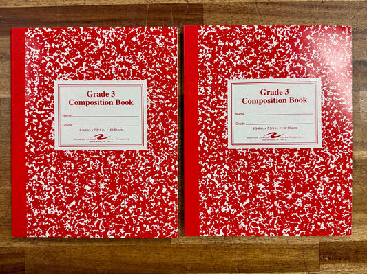 Grade 3 Composition Books LOT of 2