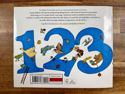 Un Deux Trois: First French Rhymes w CD - Like New