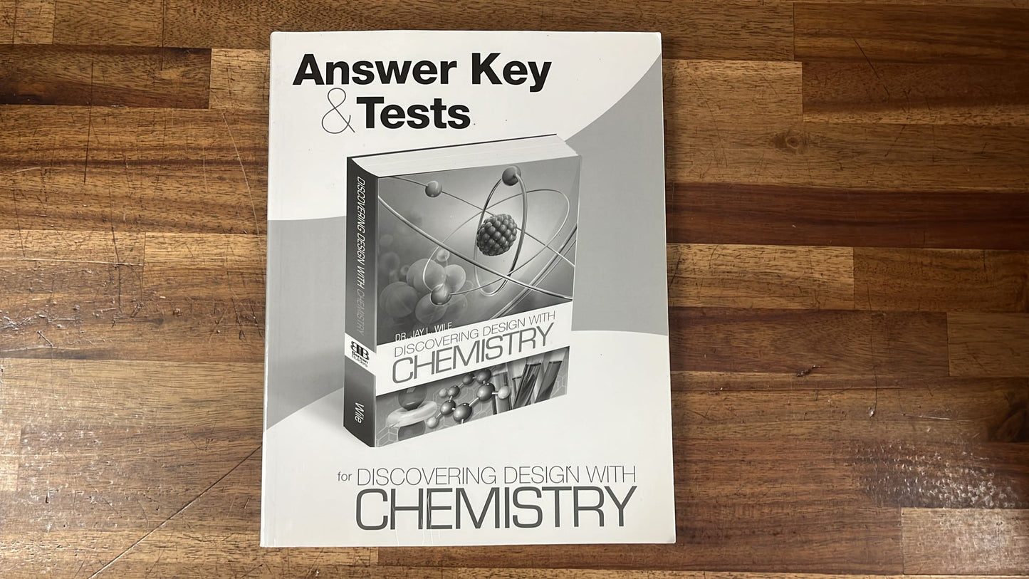 Berean Builders Discovering Design w/ Chemistry AnswrKy & Tests