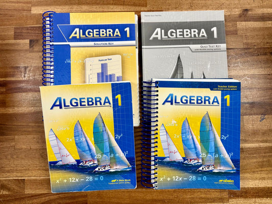 Abeka Algebra I - 2016 Traditional Math Series SET of 4