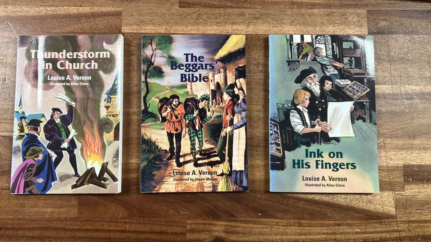 Lot of 3 Louise A Vernon Books - Religious Heritage Series