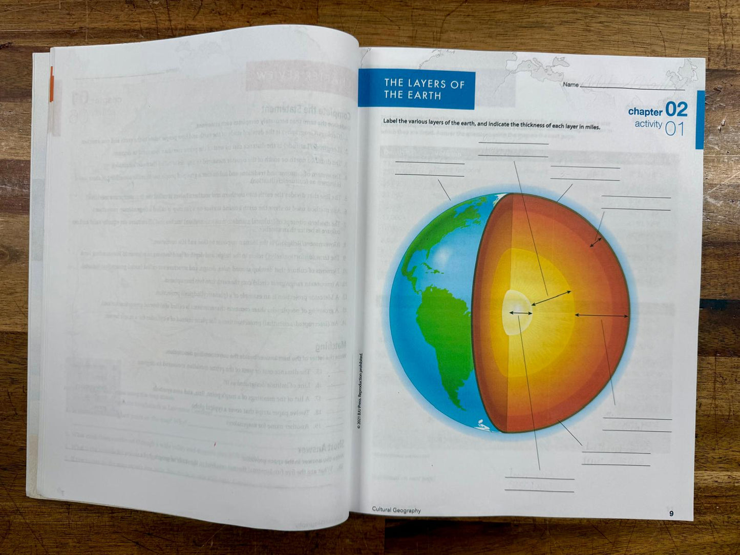 BJU Cultural Geography 5th Ed Set: Text, Activities & Handouts