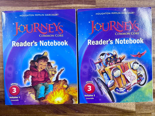 Journeys Common Core Reader's Notebook Grade 3 Vol 1 &2