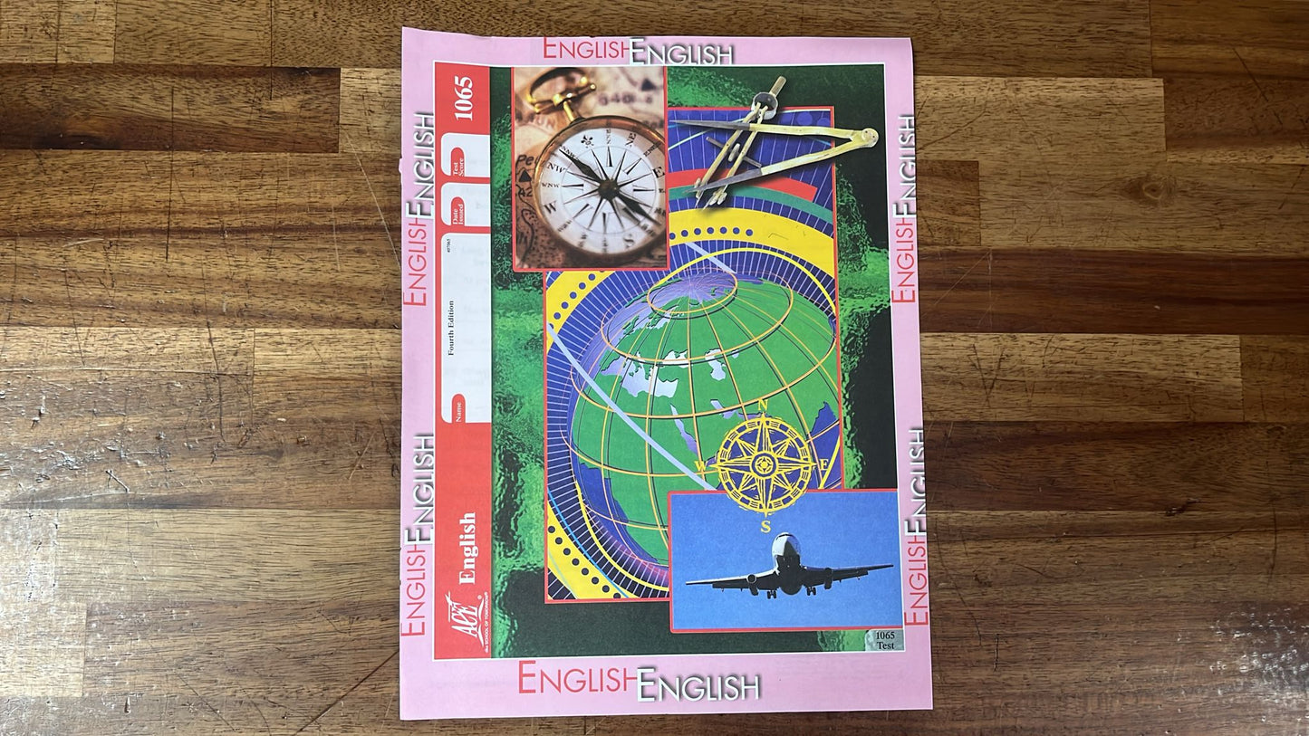 ACE School of Tomorrow English Tests 1065, 1069-1072 4th Ed