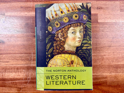 The Norton Anthology of Western Literature 8th Ed Vol. 1 - Good