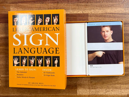 Learn American Sign Language (CARDS Only - No Book)