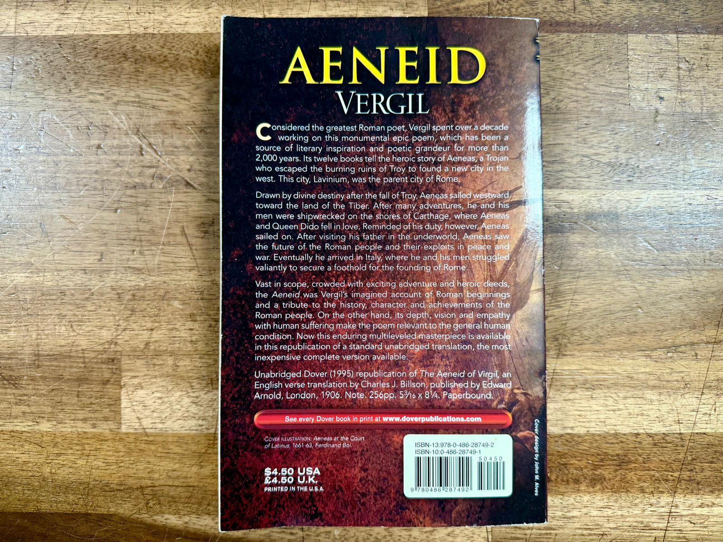 The Aeneid (Dover Thrift Editions) - Virgil
